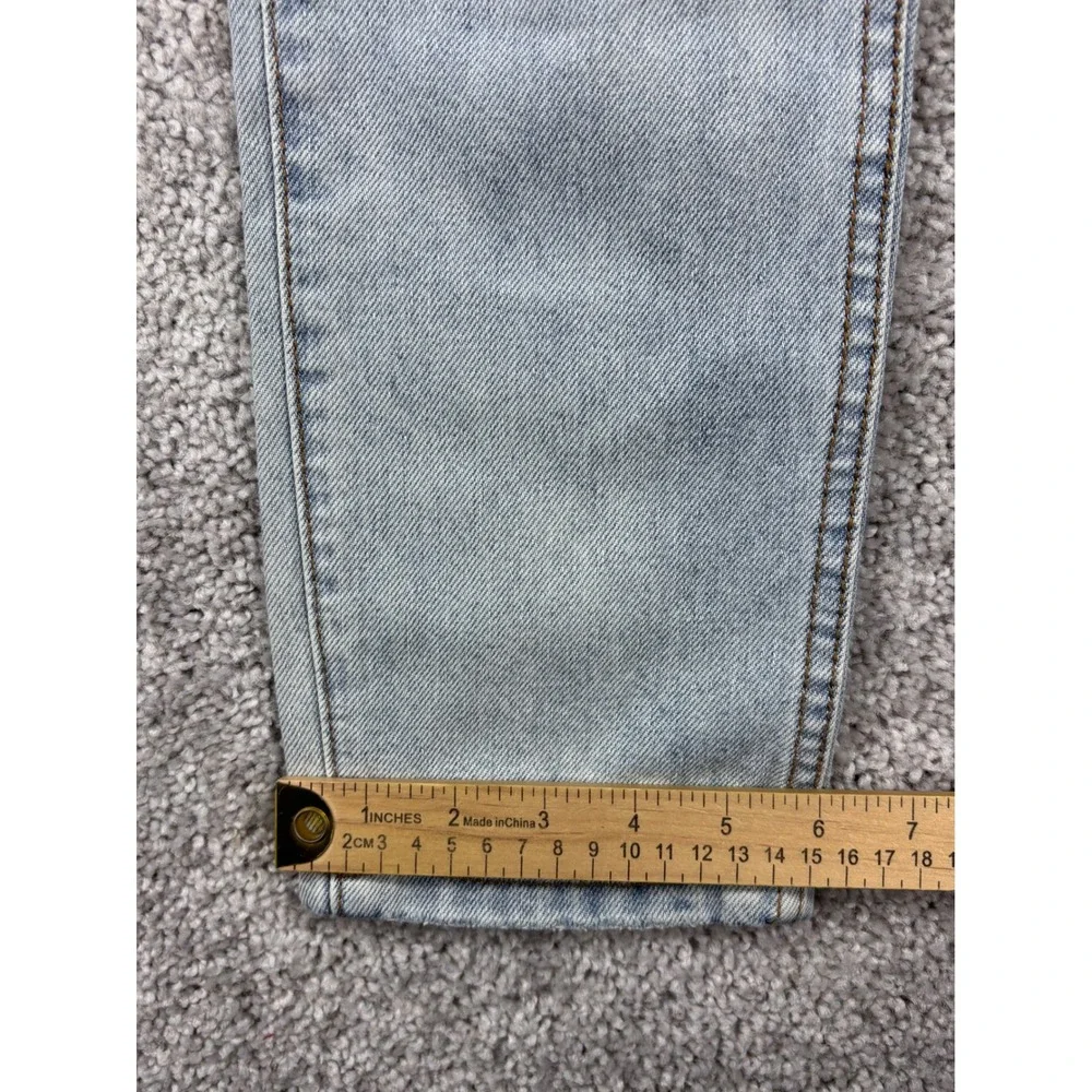 Vestique Durham Denim High Rise Distressed Straight Leg Jeans Light Wash Size 25 - Picture 16 of 16